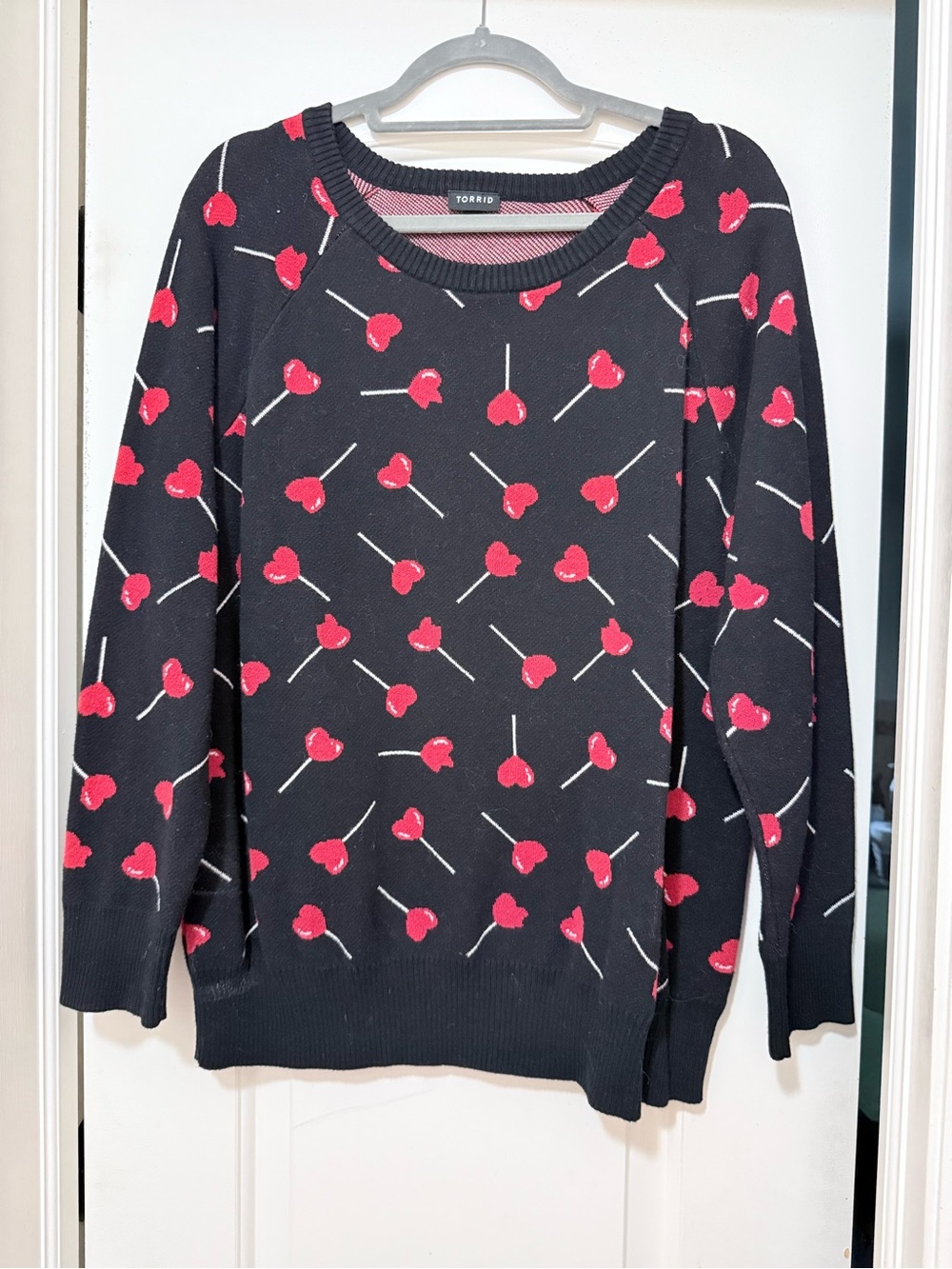 Torrid Heart Lollipop Knit Sweater | Size 1 (1X) | 🍭🖤